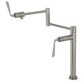 Kingston Brass Deck Mount Pot Filler, Brushed Nickel KS4708ZL